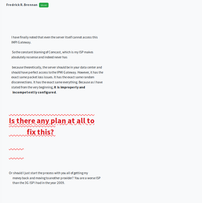 On today's Office Hours call—

@MattRBlanchard updated on MFEKufo and MFEKstroke.
<a href="/yubitokaiden/">seth</a> and <a href="/fr_brennan/">Fredrick Brennan (@copypaste@bsky.app) 🦝🔣📗</a> tried to fix the <a href="/interserver/">InterServer</a> situation, which resulted in yet another nastygram:

Thanks to all attendees; see you Wednesdays @ 3pm.