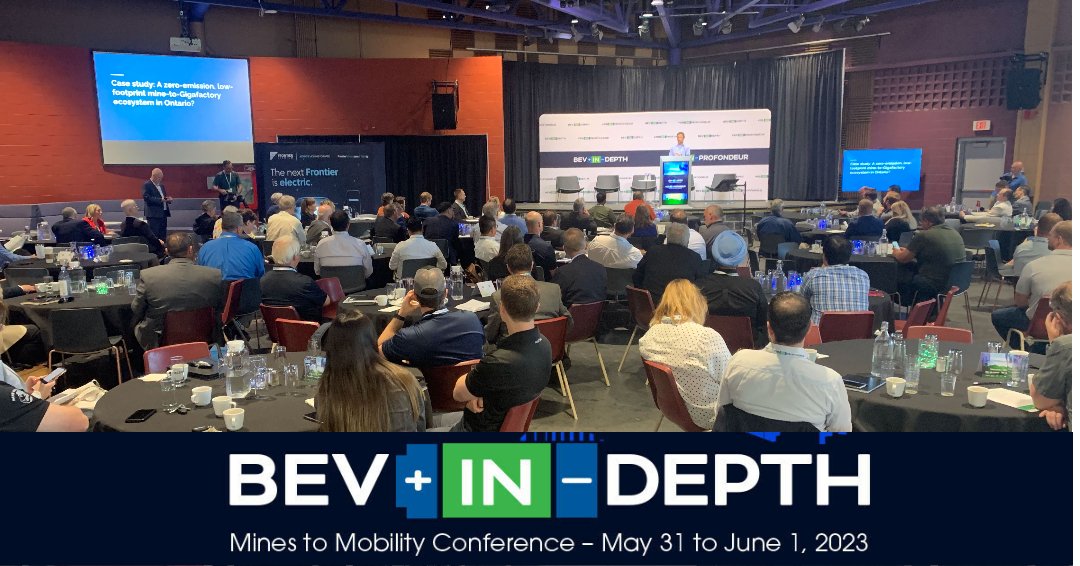 Engaging and necessary conversations on day 1 of the BEV In Depth: Mines to Mobility Conference in #Sudbury at @cambriancollege . Looking forward to tomorrow. @ResourcefulCity @GreaterSudbury @GSEVAssociation #BEVinDepth2023 #BEV