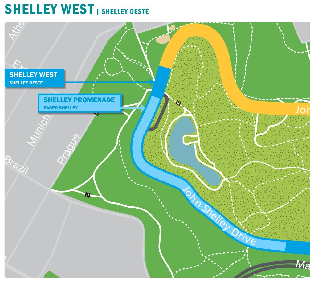 Tomorrow, <a href="/RecParkSF/">San Francisco Recreation and Park Department</a> Operations Committee will vote on making Shelley West Drive in McLaren Park permanently car-free. We've seen how incredible and impactful the JFK Promenade has been, and we're excited to see another people-first Promenade in the southeast of our city.