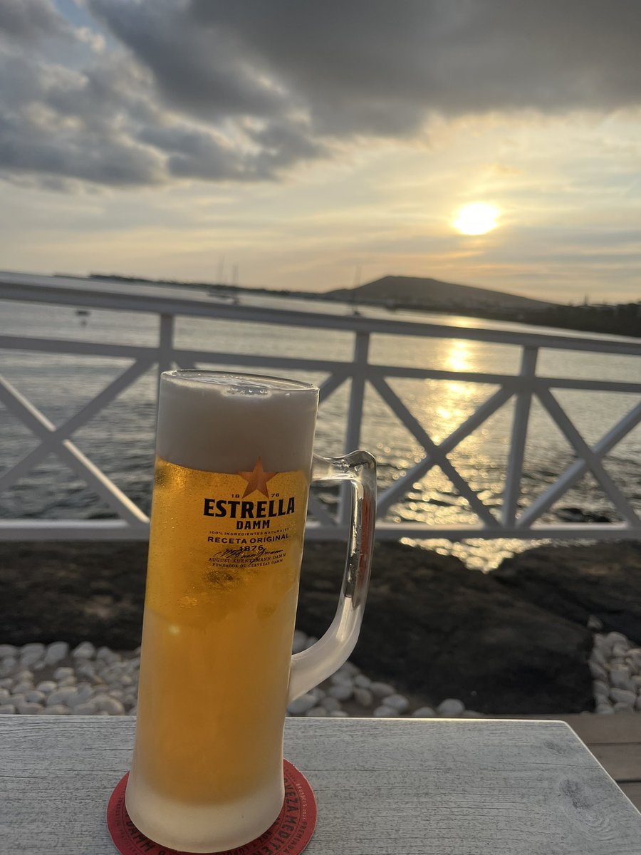 PintsDrank's tweet photo. Perfect end to the day in Lanzarote. https://t.co/TFMtXUDBMB