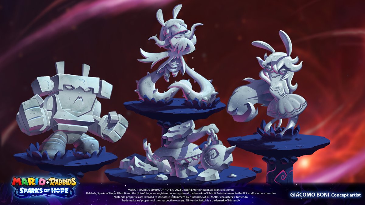 The statues look good, but what happened to the fourth ????
Giacomo Boni
#rabbids #mariorabbids #mariorabbidssparksofhope #lastsparkhunter