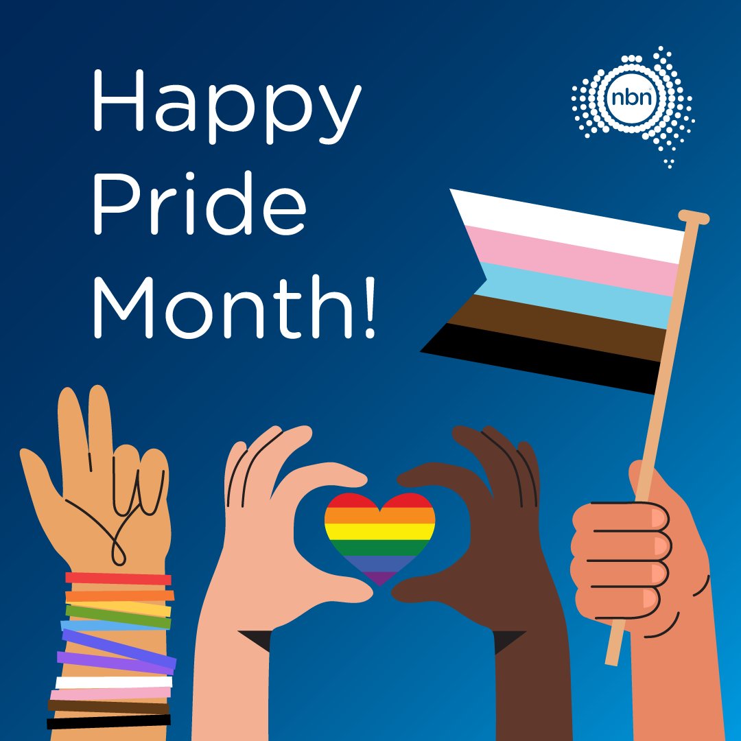 NBN_Australia's tweet photo. 🏳️‍🌈 We're proud to have the support of our amazing Pride Committee in creating a workplace that celebrates diversity and inclusion. We believe that every person should feel empowered to bring their true, authentic selves to work every day. #HappyPrideMonth #Teamnbn #Pride2023 https://t.co/m764cATJsk