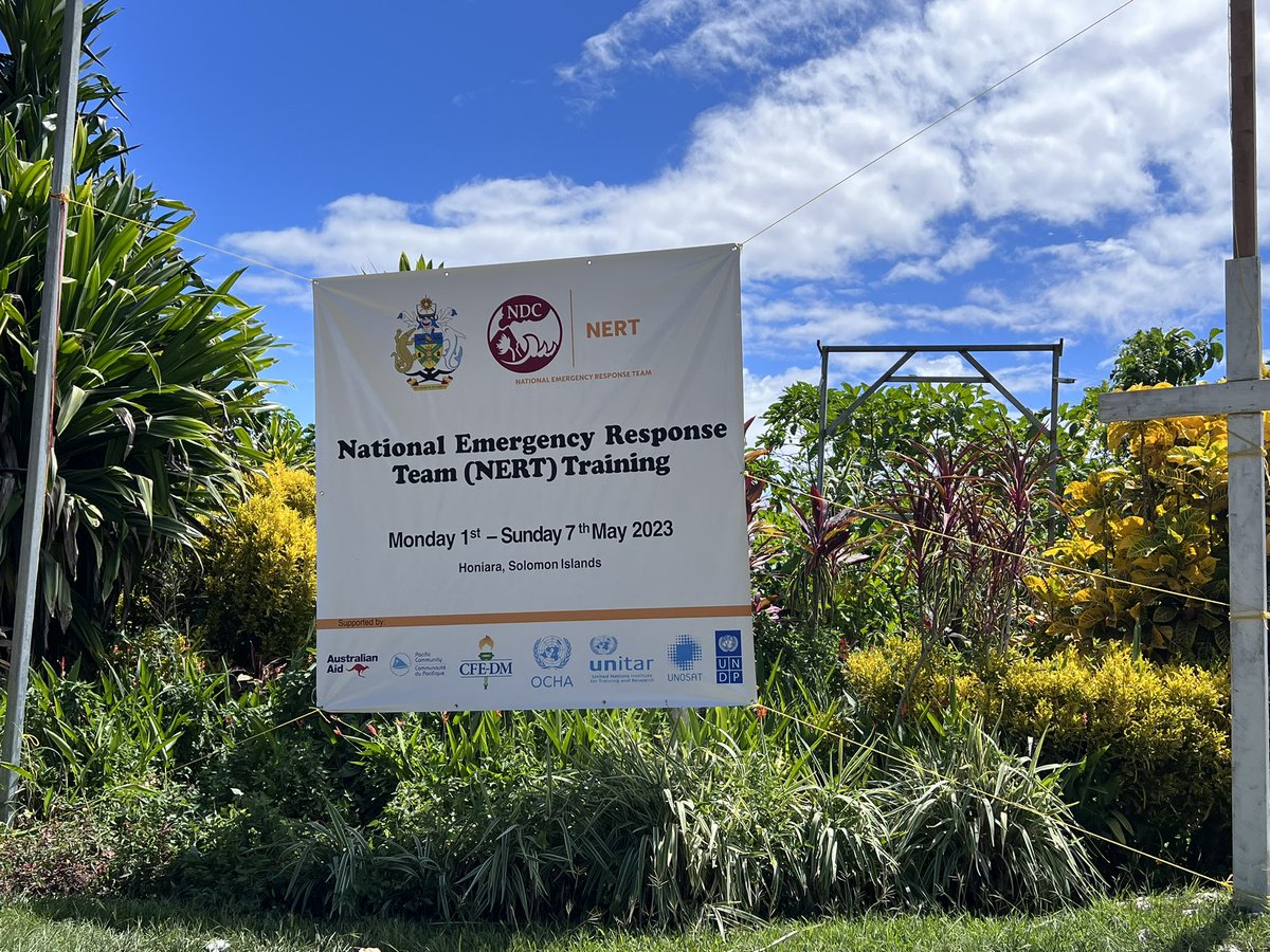 j_talai's tweet photo. @SI_NDMO supported by @UNDP_Solomons conducted its 2nd National Emergency Response Team training on 1-7 May for 35 government personnel. Thanks to 🇦🇺 for the funding support. in localisation of UNDAC methodology https://t.co/qAfRr2gEJ0