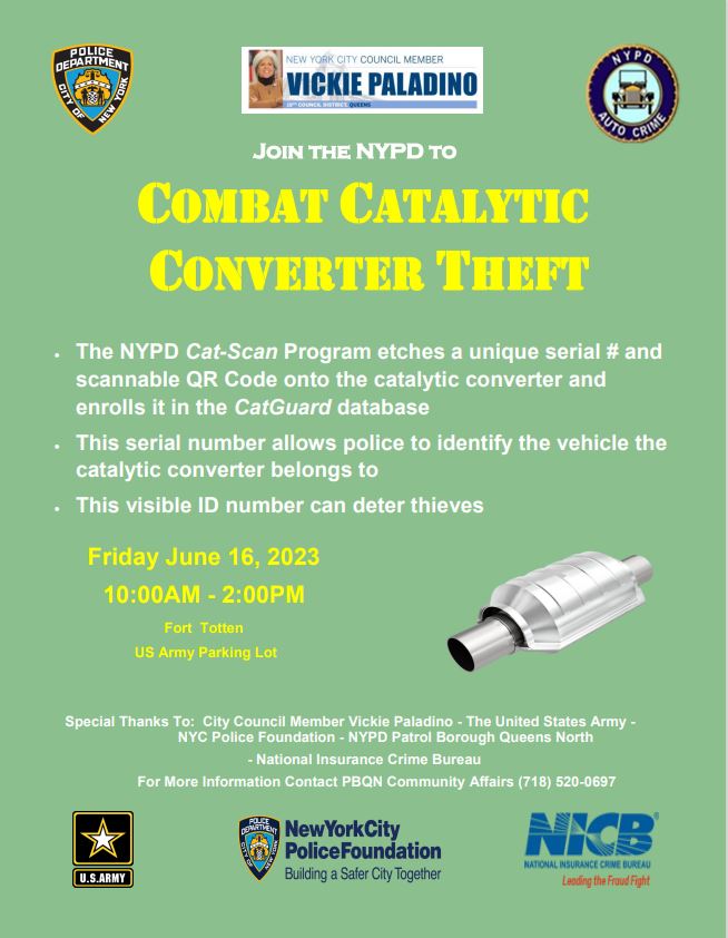 NYPD 111th Precinct On Twitter Join The NYPD To Combat Catalytic 