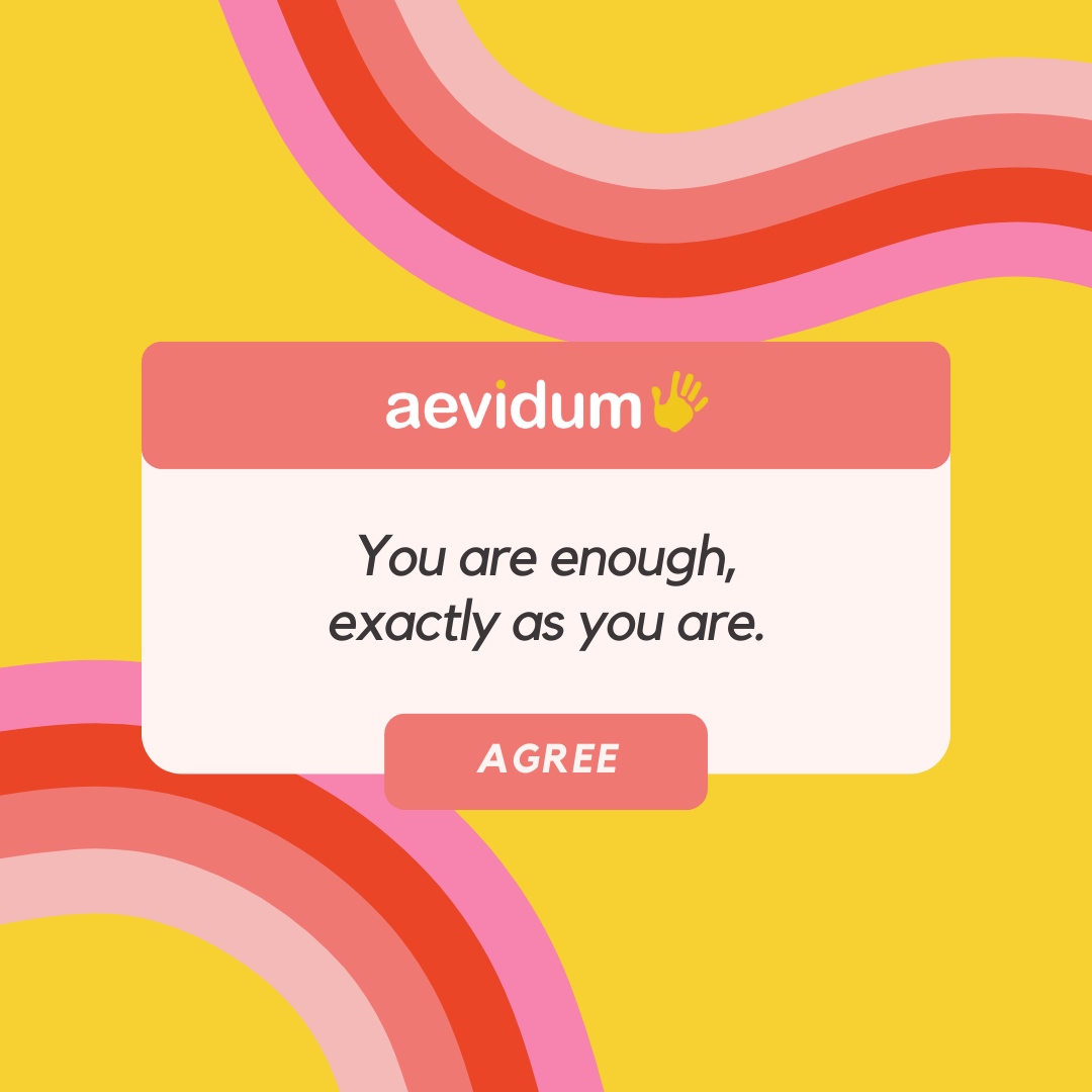 You are enough 💛

#aevidum #gotyourback #mentalhealth #suicideprevention #endthestigma #encouragement #positivity