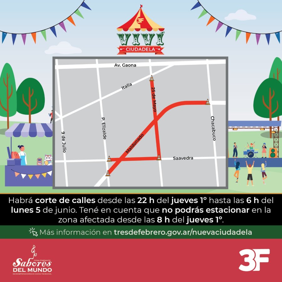 DestempoBanda's tweet photo. 🥳ESTE VIERNES!

🎸Nos vamos a estar presentando en la feria Viví Ciudadela este viernes 2 de junio a las 17hs

🎟️La entrada es libre y gratuita

☔Se suspende por lluvia

Los esperamos!

@municipalidad3f @cultura3f
#ciudadela #municipio3defebrero #3defebrero https://t.co/E6dEOahIQ1
