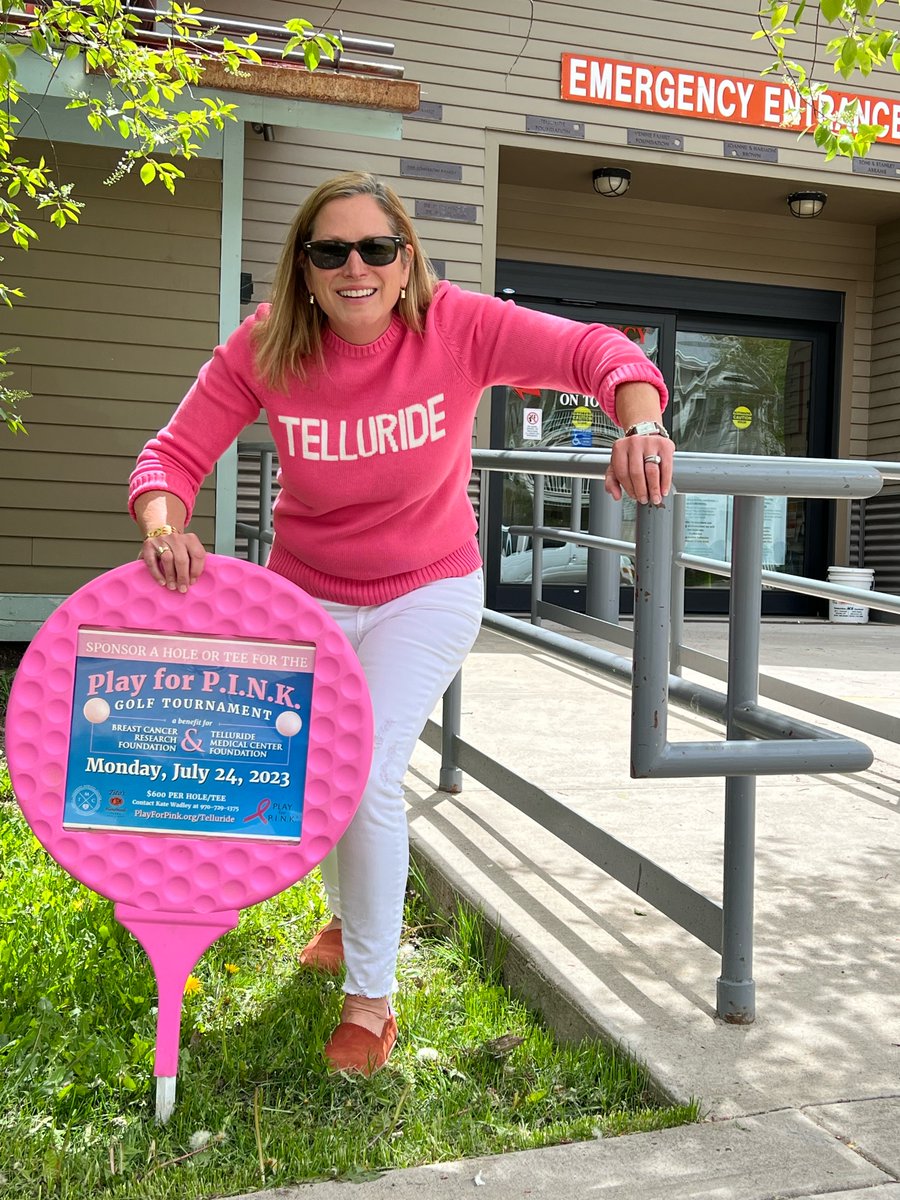 TellurideMC's tweet photo. @PlayforPINK is back, benefitting @BCRFcure and The Telluride Medical Center Foundation! Want to support this great cause by sponsoring a hole or tee? Contact Kate Wadley for sponsorship information at kwadley@tellmed.org or 970-729-1375

Learn more at https://t.co/OHpJ2FdZtn https://t.co/7ApequUEna