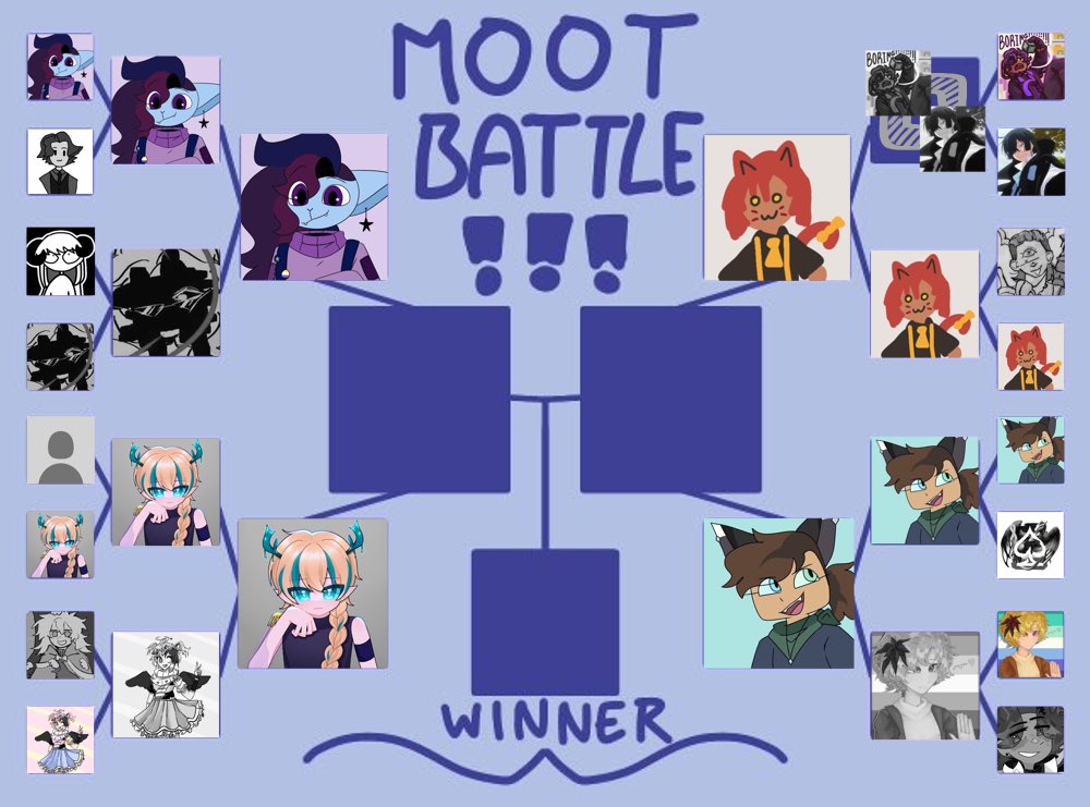 ATSYMBOL MOOT WARS SEMIFINALS!!!!!

sorry for the delay, was freaking out over video :3

GOOD LUCK TO YOU ALL!!!!!

Credits to @/AtlasZero_ for the template