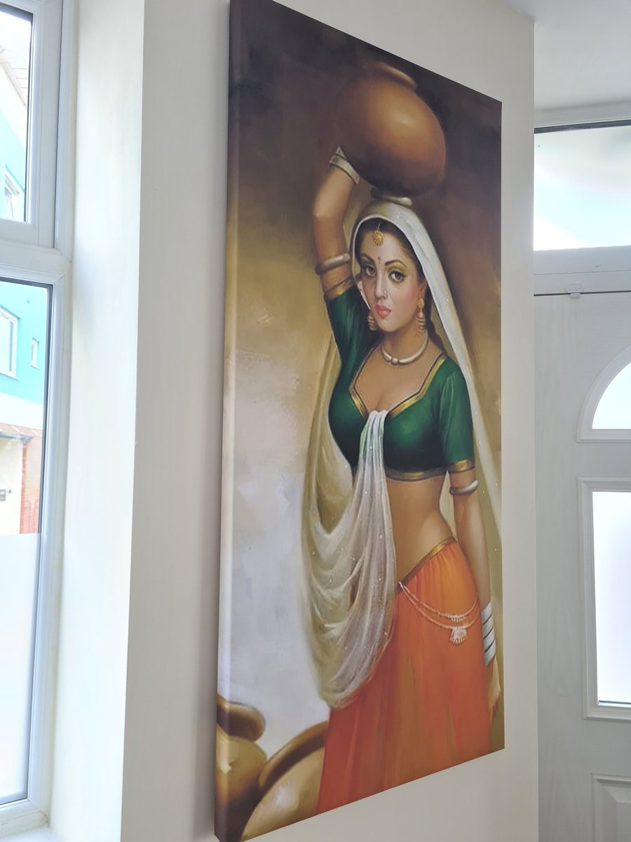 MyPrint_UK's tweet photo. Custom made canvas print for an Indian restaurant #canvas #print #largeformatprint #traditional #artwork https://t.co/BAXs3uBMlo