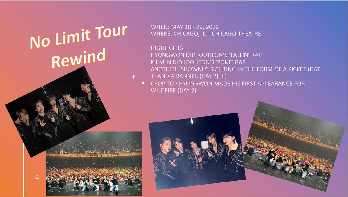 MonbebeMonth's tweet photo. Monsta X in Chicago π
#NoLimitTourRewind #Concertbebe #MonstaX https://t.co/JnDyAFORXN