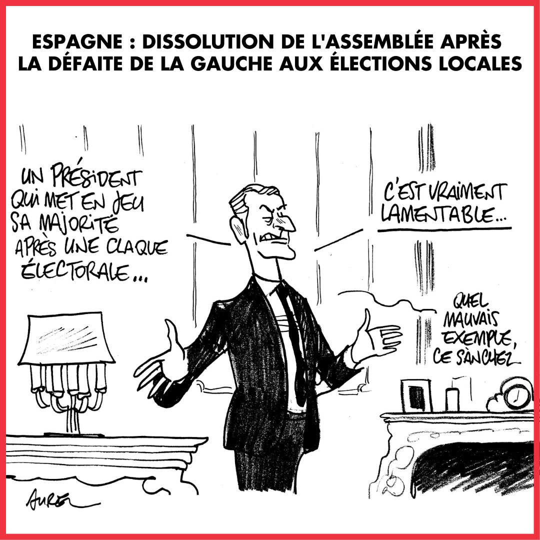 ✏️ L'actu vue par Aurel / @coolstand 👇
#PedroSanchez #Macron