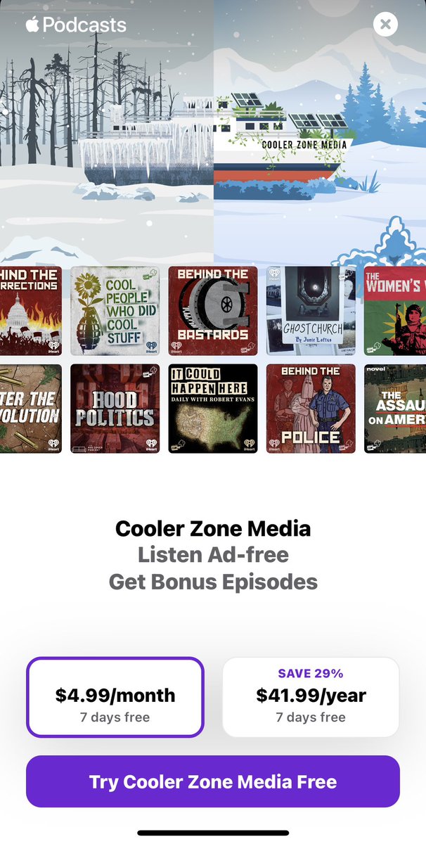 Subscribe Now!!! Cooler Zone Media our Ad-Free subscription channel is live. Including an exclusive bonus Q&A with @IwriteOK. apple.co/coolerzone