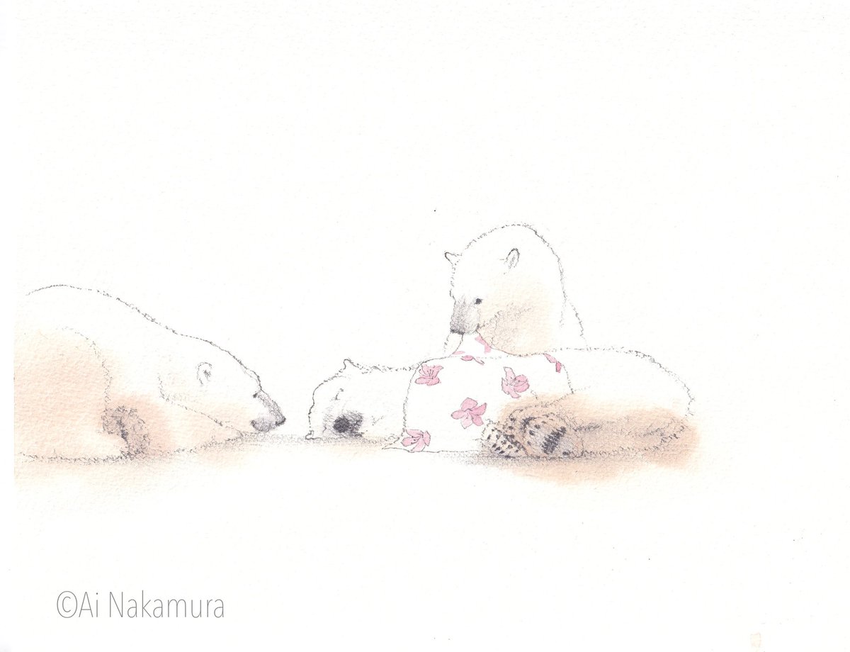 「「風邪ひきましゅよ」  #ルル #サツキ #ゆめちゃん #イラスト」|中村 愛のイラスト