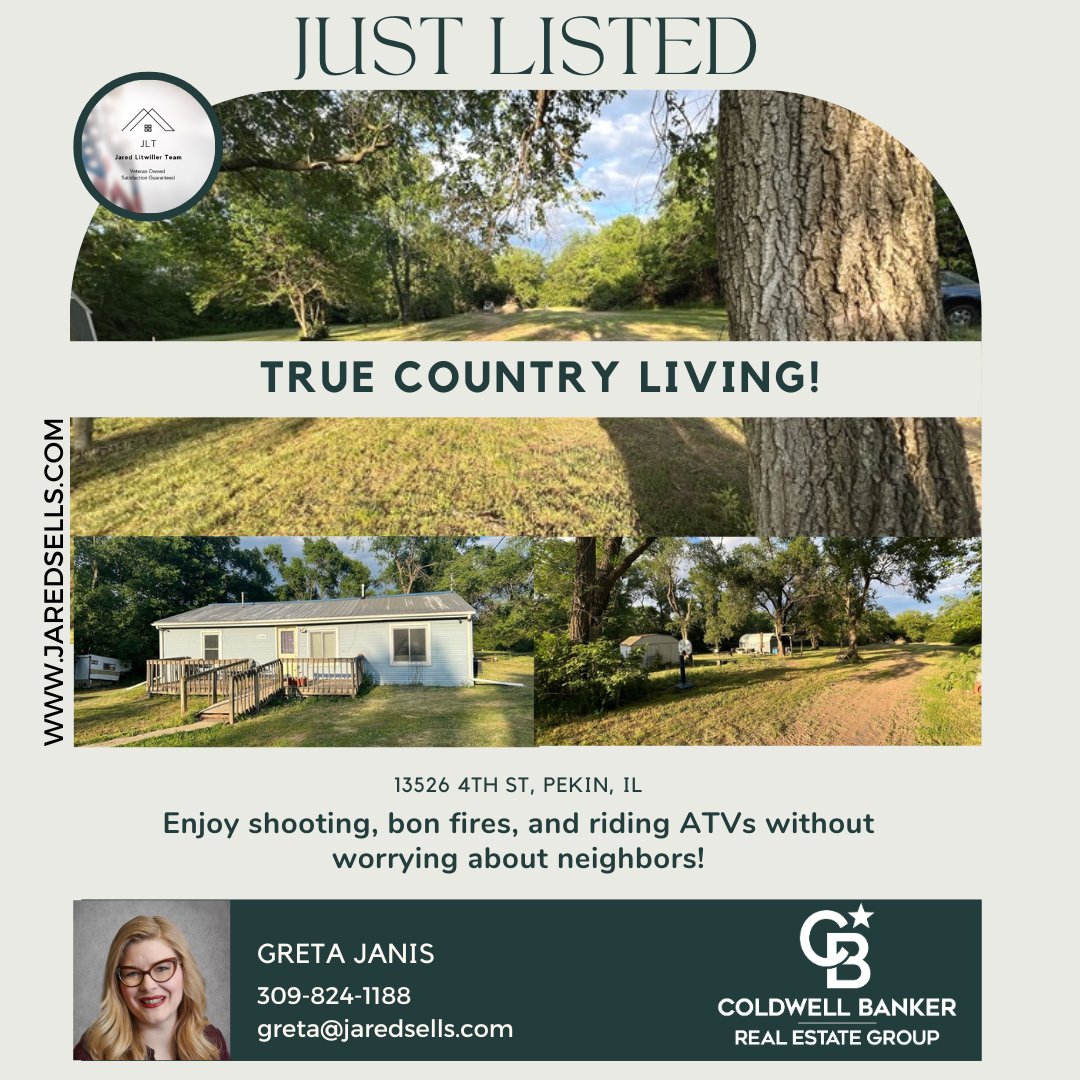 New Listing!
3 Bedroom COUNTRY HOME offered at just $75,000! 
Contact Greta today! 309.824-1188
jaredsells.com
#newlisting #justlisted #homeforsale #countryhome #countryproperty #realestate #illinois #pekinil #pekinillinois
