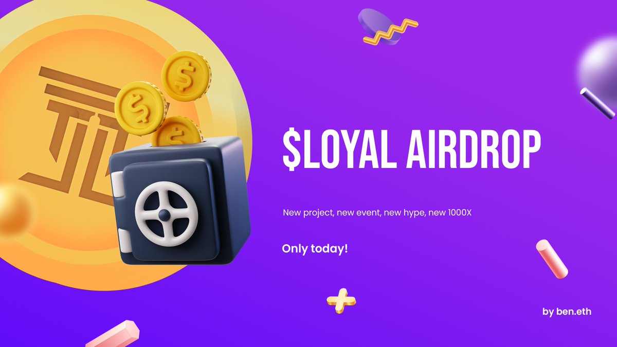 🎉 It's official! The $LOYAL token has launched! Join the Airdrop today and claim your tokens! 🎁

🔗loyaltylabs.pro

#BuildOnSui📷 $RIZZ $RON $BANK #loyal $psyop $ben #ben $pepe $rfd $trust $LOVE #Binance📷 $oxbt #cryptotwitter $MONG $INFRA $link $arb #usdt #bayc #mayc
