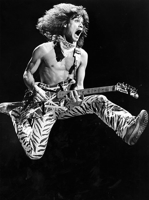 Eddie Van Halen, 1984. Photo by Paul Chinn
