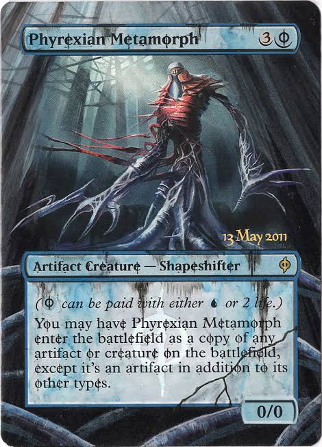 awesjohn's tweet image. So after playing my local #MTGmodern event last night, I am a little confused on the O&apos;stone SB tech in #amulettitan, I might just need to put in some more reps with it but we will see...
Phyrexian Metamorph though, big fan!!