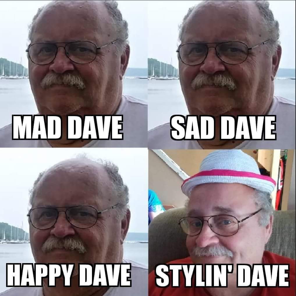 The 4 faces of Dad.