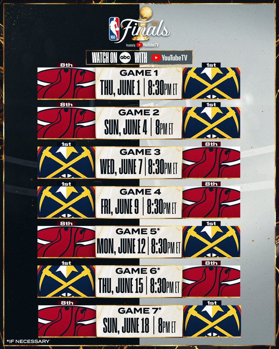 Trying something a little different today so here goes!

🏀 NBA FINALS PREVIEW 🏀

The #WCF winning @nuggets taking on the #ECF winning @MiamiHEAT in what should be a cracking series of basketball. How many games will they play and who wins it all? 

Here’s our thoughts… ⬇️