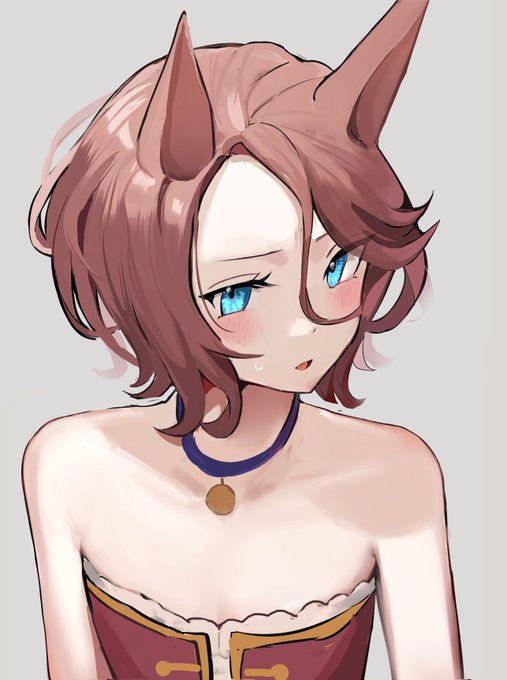 #ウマ娘 
(タイシン肌きれいだなー…)

「…視線がうっさい みるな」 https://t.co/VnMoYah726