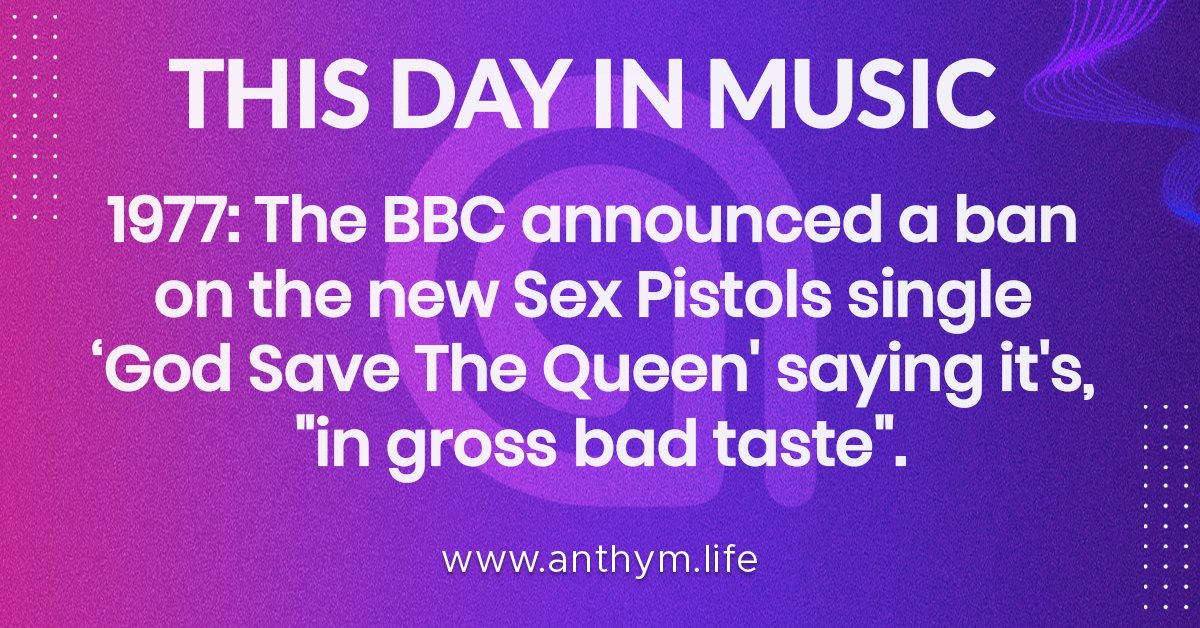 🗓️ #ThisDayInMusic
🎤 @sexpistols 
🎶 #GodSaveTheQueen