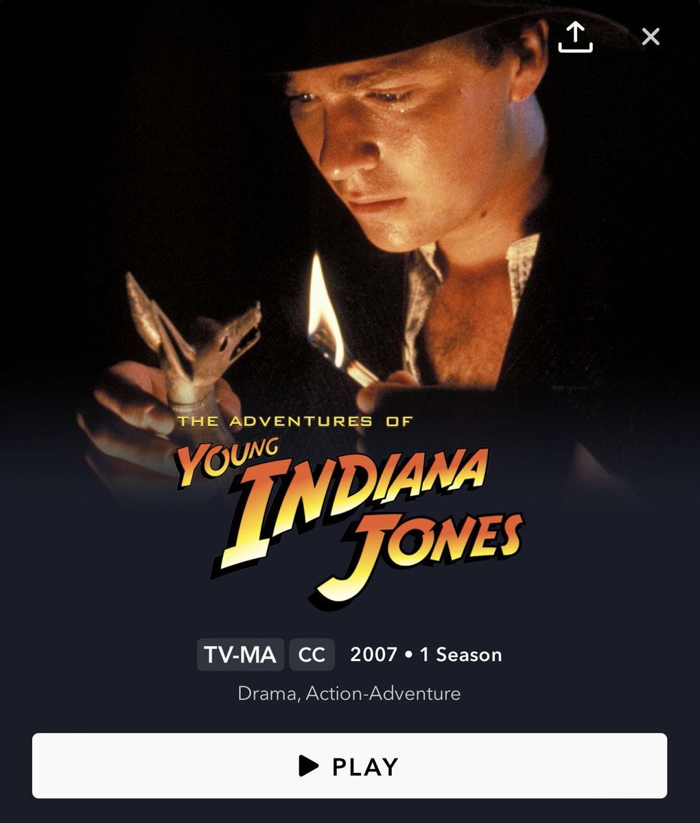 海外では配信されたのに…
日本でも配信願います！
#DisneyPlus 
#YoungIndianaJones
#ヤングインディジョーンズ
#IndianaJones 
#インディジョーンズ