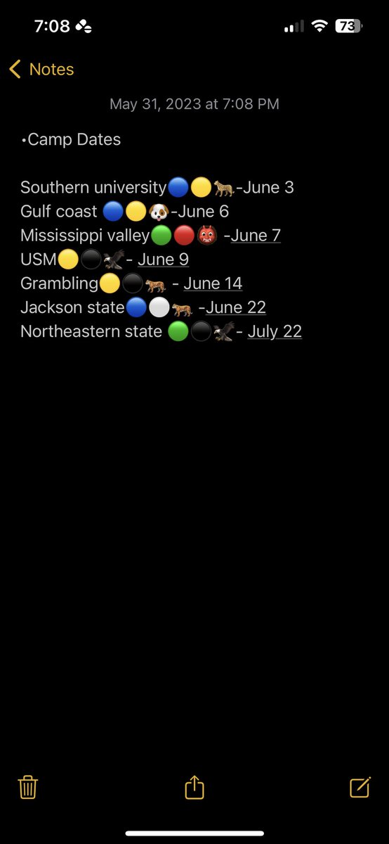 Still adding camps to the list trying to hit as many as I can ✅ <a href="/JeremyO_Johnson/">Jeremy Johnson</a> @RWrightRivals <a href="/adamgorney/">Adam Gorney</a> <a href="/GrindFactoryGC/">GrindFactory7v7 GULF COAST</a> <a href="/BHoward_11/">Brandon Howard</a> @MohrRecruiting <a href="/GrindFactory7v7/">Grind Factory 7v7🇱🇷</a> <a href="/Andrew_Ivins/">Andrew Ivins</a> <a href="/DemetricDWarren/">Demetric D. Warren</a>