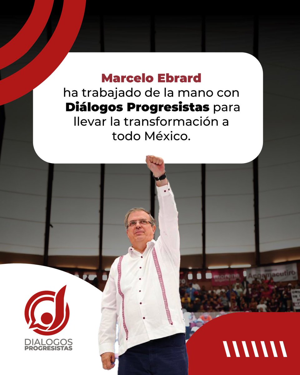 dialogospromx's tweet photo. Unidos lograremos un país más justo y próspero #MarceloEbrard2024 #DiálogosProgresistas #4T. https://t.co/YVMNHvvsAn