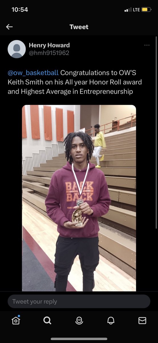 Congrats to <a href="/KSmith12b/">Keith🐐</a> I’m proud of you champ keep up the work !