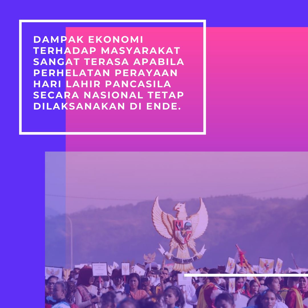 Ende akan berdampak ekonomi sangat bagus bila perhelatan perayaan hari lahir Pancasila secara nasional tetap dilaksanakan di Ende

#PancasilaGotongRoyong
Harga Diri Bangsa