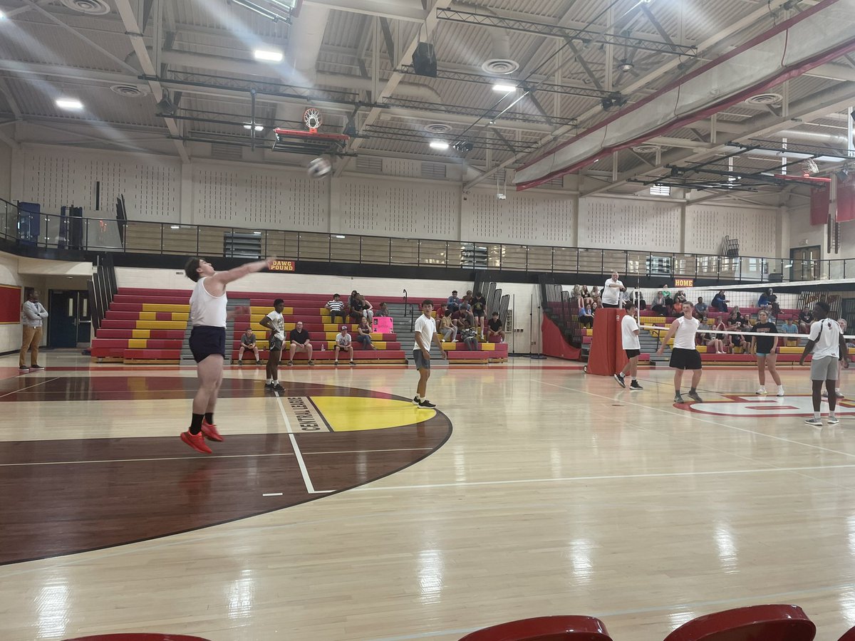 Fun was had by all at the first annual Penncrest Football vs Volleyball match! Ultimately the ladies experience led to a win!