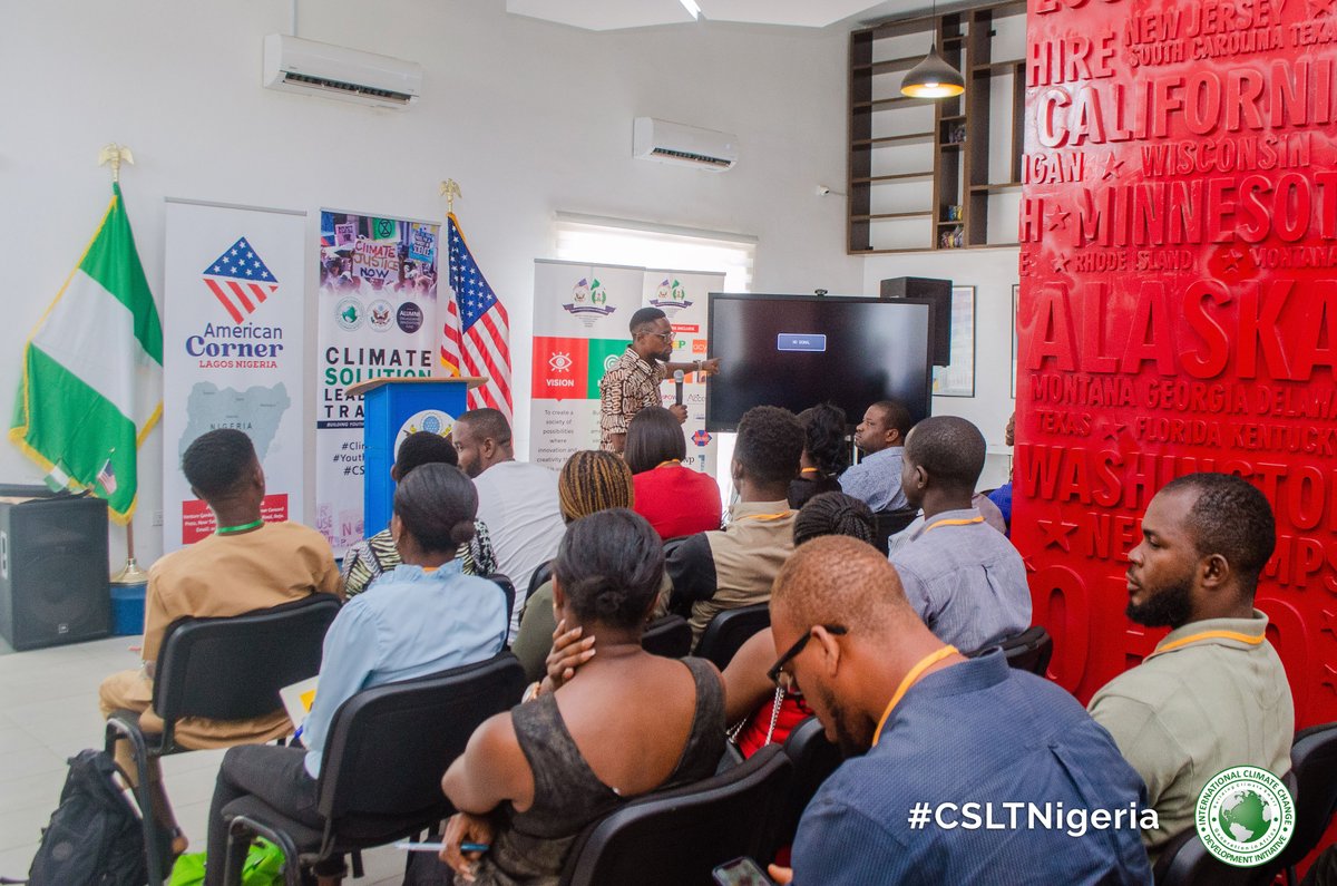 ClimateWed's tweet photo. Climate Solutions Leadership Training was wonderful, & we all had a great time in Lagos! It was very motivating to interact with the young people & talk about different approaches to addressing the environmental problems that we are currently facing.
#ClimateAction #CSLTNigeria https://t.co/21DxSqgIQr