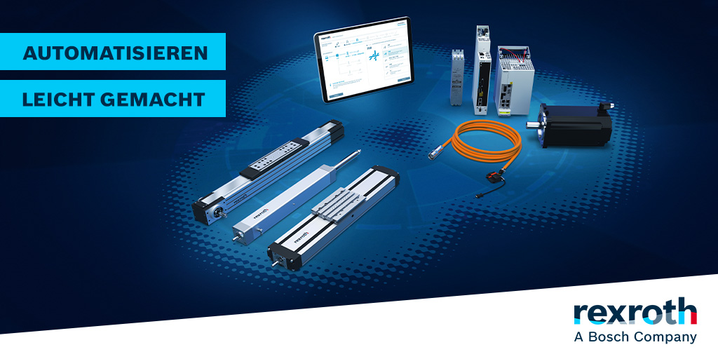 Du möchtest die Time-to-Market von Maschinen mit #Linearachsen verkürzen? Dies gelingt mit den neuen Automationspaketen für Einzelachsen und elektromechanische Zylinder von #BoschRexroth. 
Mehr Informationen unter: bit.ly/3C3JYNU