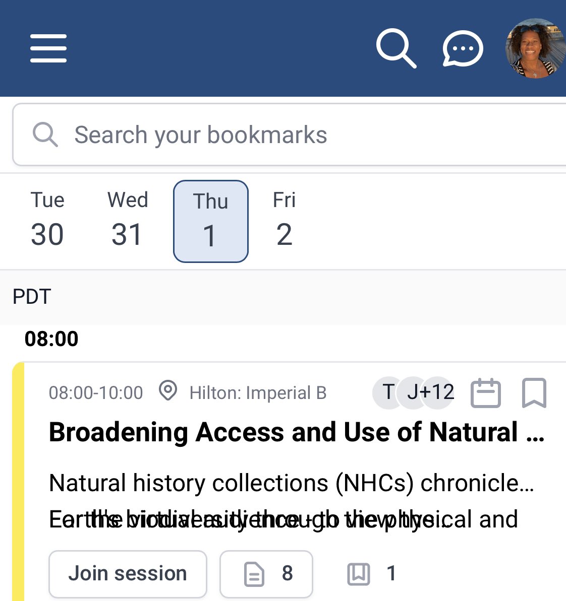 adanianscience's tweet photo. Looking forward to presenting tomorrow on one of my dissertation chapters. Come join @ 8:00am in Imperial Room B. I’ll discuss ways to create inclusive spaces in NHMs #SPNHC2023.Also don’t forget to check out our @BlackInNHMs and FAMS poster in the poster gallery! https://t.co/rCv0O65WAV