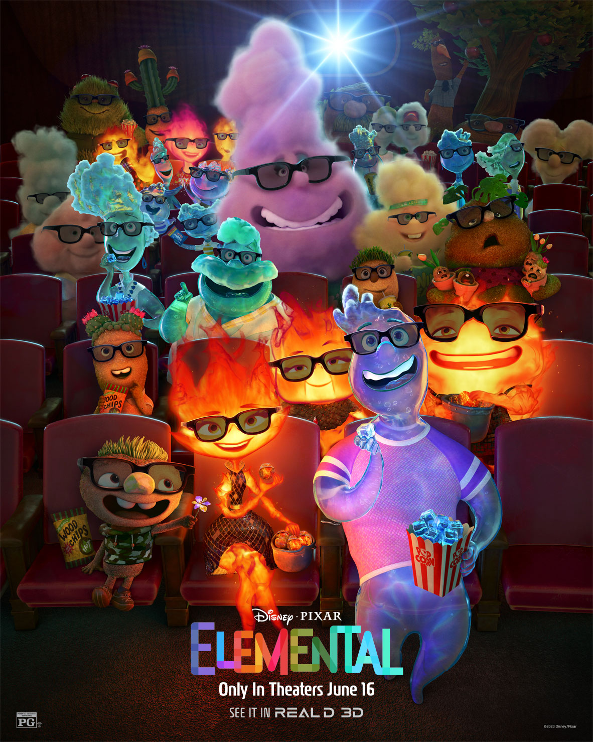 Elemental RealD 3D poster 