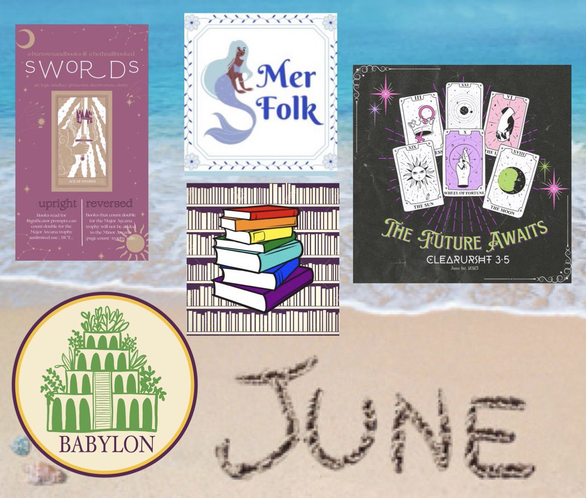 livlovestoread1's tweet photo. Such a busy month. June Reading Thread โค๏ธ
๐ @queer_lit
๐ง๐ผโโ๏ธ @ouareadathon #TeamMerfolk
๐ก๏ธTarot Readathon #TeamSwords
๐
Ancient Wonders Readathon #TeamBabylon 3-18
๐ฎ @clearursht mini round https://t.co/oq0KcC8toi