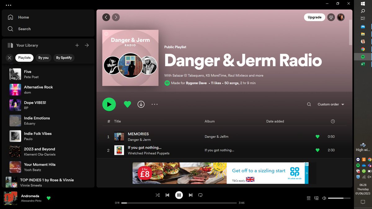 <a href="/DangerJerm/">Danger & JeRm</a> <a href="/AsCollide/">Teana</a> <a href="/t_tomie/">Tomie T</a> <a href="/fuzzruckus/">Dragons & Astronauts 🐉🧑‍🚀</a> <a href="/LisaThomasBooks/">Tanzania Sugar Dating</a> <a href="/estella_dawn/">Estella Dawn</a> <a href="/3mindblight/">3Mind Blight</a> <a href="/KristineBestAUS/">Kristine Best Songwriter</a> <a href="/SunIslandMusic/">MD DONNA</a> <a href="/BlackettPromo/">BlackettMusic.com - Art Promotion</a> @MarkAlexanderC <a href="/SinkerStorm/">StormSinker_Official</a> <a href="/slickcyoungmc/">Slick C the Young MC</a> <a href="/ScoopskiTheBand/">DelCobras 🐍 / Scoopski 🥄⛷️</a> <a href="/mikeyj_music/">Mikey J 🎶🎸 - Made in China Out Now!!</a> @QuizboyPDX <a href="/VoodooPlanet/">Voodoo Planet</a> <a href="/eleanorcollides/">Eleanor Collides 🎶</a> <a href="/JohnnyandtheBox/">Johnny & the box</a> <a href="/JC_MILLER_Music/">JC Miller new singles out now</a> <a href="/CarhartMusic/">Andy Carhart</a> <a href="/RoverDov123/">Veronica (PR Manager) For #CreaturesOfClay</a> <a href="/The_Future_Us/">The Future Us - New Song Animal out now!!</a> <a href="/TolbertToz/">TolbertToz</a> <a href="/inexrecords/">In-Ex Records</a> <a href="/louisacburnham/">Louisa Connolly-Burnham</a> <a href="/deathpigeonband/">Death Pigeon Official</a> <a href="/summerleecmusic/">Summer Lee Carlson</a> <a href="/AcrossFrostlan/">Across the Frostlands</a> <a href="/brendatomczak/">#BMT *Prømøtiøñ§* 🎼🎧🍂🕸💀🌹⏳️🐿🦝</a> @marc_schuster <a href="/NoOtherOneMusic/">No Other One</a> <a href="/mourningrainmsc/">Jared Michael Pihl</a> <a href="/Dichroma2/">Dichroma</a> <a href="/RIsKmusic_1/">#R!sK</a> <a href="/COSnROLL/">Corners of Sanctuary</a> <a href="/MostEpicDream/">Most Epic Dream</a> <a href="/BadBubbleMusic/">Bad Bubble ™</a> <a href="/clysmicband/">Clysmic</a> <a href="/FresnoNunez/">Jesús Fresno</a> <a href="/PhilipColeLive/">Philip Cole</a> <a href="/DWQMusic/">DWQ</a> <a href="/MikeHar54332405/">Mike Harwood</a> <a href="/JustinT86418165/">Justin</a> <a href="/RaulMixteco/">Raul Mixteco</a> <a href="/Choking_Crows/">ChokingCrows</a> <a href="/Subject2Change6/">Subject 2 Change</a> Hello <a href="/DangerJerm/">Danger & JeRm</a>, nice to e-meet you. I'm following you now on Spotify and Twitter and have also followed your radio.

Good luck with everything and here is my radio if you fancy following me too: open.spotify.com/playlist/37i9d…