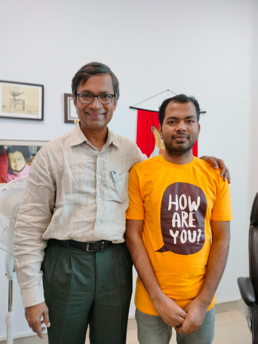 bidyamondal4's tweet image. Captivated by brilliance! Honored to have a conversation with the renowned Professor DD Sarma Sir. Grateful for the opportunity to learn from a true intellectual titan. #Inspiration #KnowledgeUnleashed"