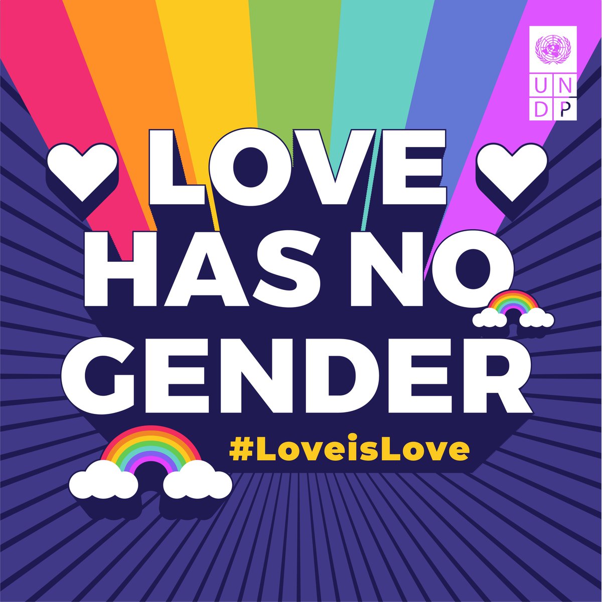 ❤️Because #LOVEisLOVE
🧡Because we want #ZeroDiscrimination
💛Because we #Standup4HumanRights
💚Because we say #NoToHate
💙Because we want to achieve #Agenda2030
💜Because we #LeaveNoOneBehind

.... Because this is #PrideMonth