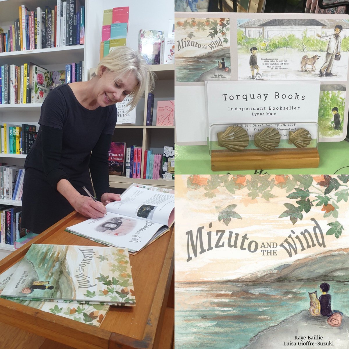 #happybookbirthday to #MizutoandtheWind. My first signing was at our #indiebookstore @torquaybooks. #luisagioffre-suzuki @AnnaSolding #midnightsun