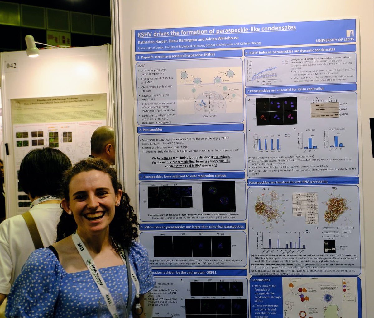 Whitehouse Lab (@whitehouselab) on Twitter photo Ellie and Katie presenting at a great poster session #RNA23 Singapore Ellie and Katie presenting at a great poster session #RNA23 Singapore