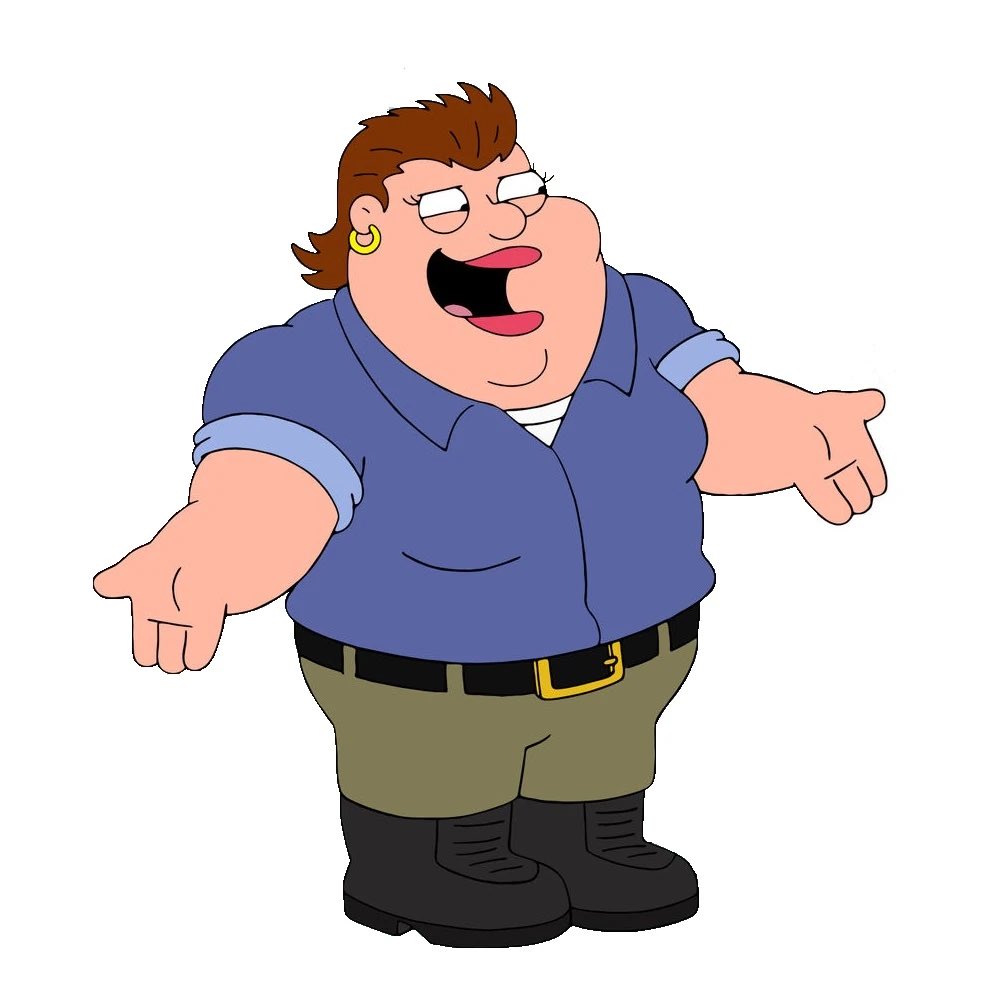Karen, Peter's stepsister, came out as Lesbian when she was 18. This  angered Francis Griffin into kicking her out of the house and disowning her, image size:1000x1000