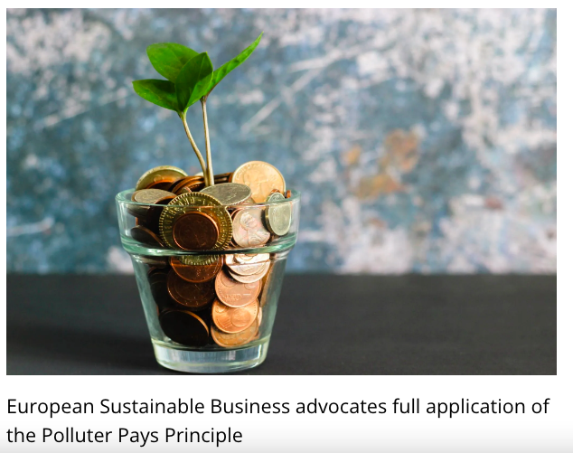 EcopreneurEU's tweet image. @EcopreneurEU - The European Sustainable Business Federation advocates full application of the #PolluterPaysPrinciple including #TruePricing  - see position paper and feedback to the @EU_Commission ecopreneur.eu/2023/05/30/pos…