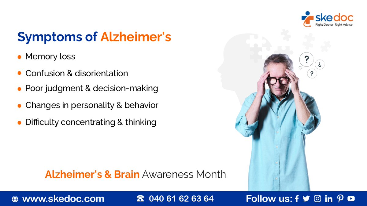 Unlocking memories, illuminating minds: Together, we can fight Alzheimer's and shine a light on brain health.
For more details visit: bit.ly/45Bw03v

#alzheimersbrainawarenessmonth #alzheimers #BrainHealth #cognitivehealth #neurologist #memorycare #Skedoc