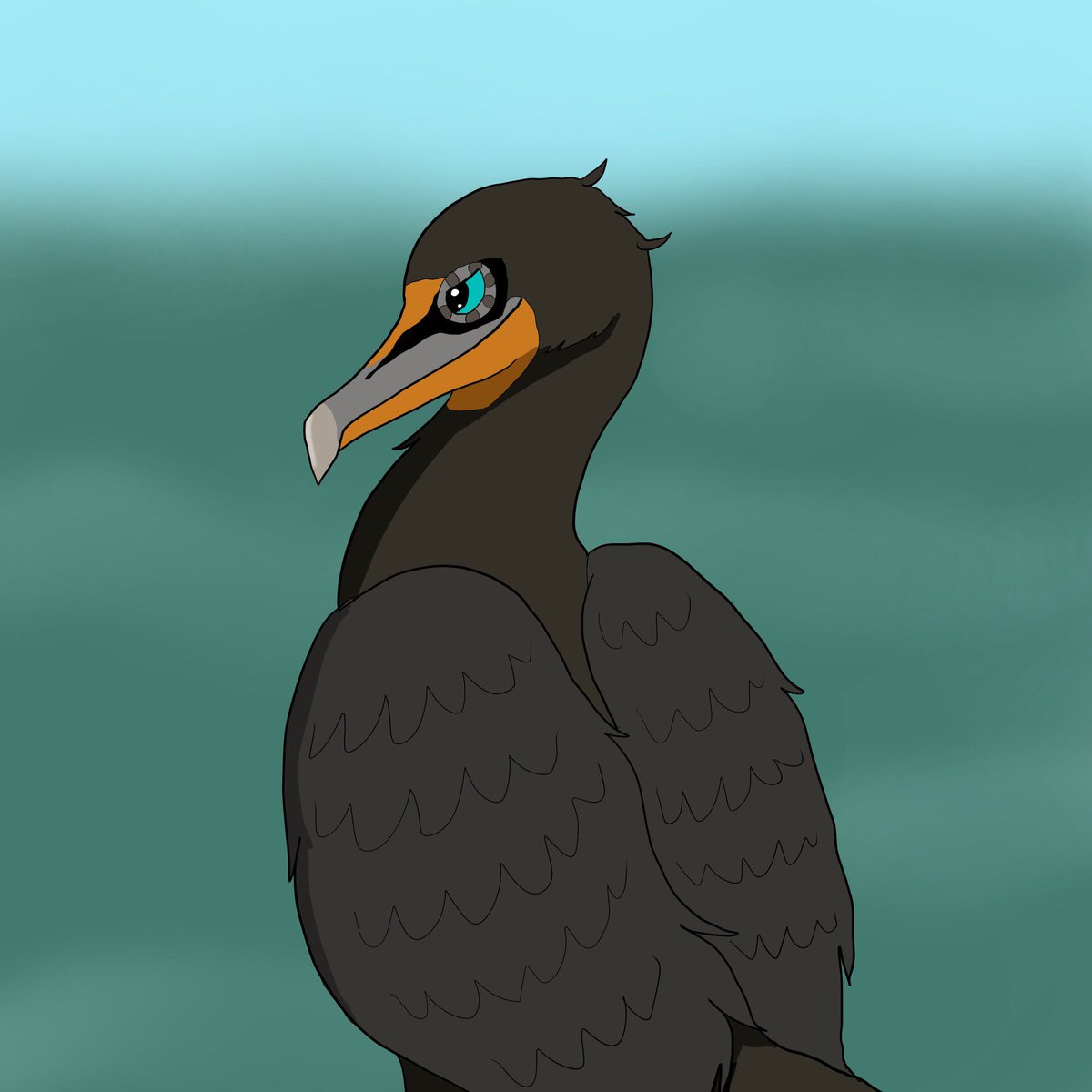 Corm of rant

#Bird #digitalart #cormorant #doublecrestedcormorant
