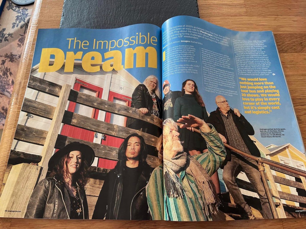 On the shelves now…. @ProgMagazineUK featuring us and a review of North Star 🌟