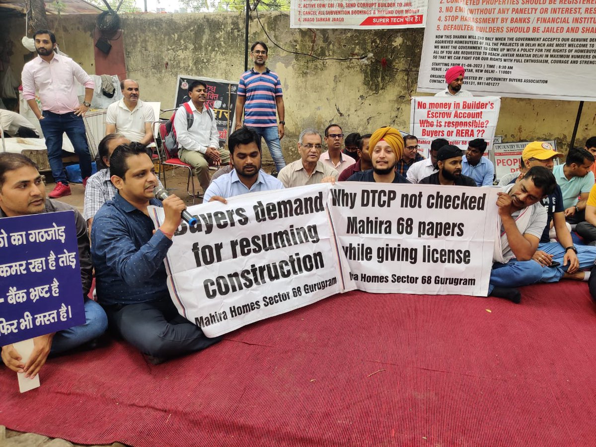 माहिरा 68 गुरुग्राम बायर्स (@homsamahira) on Twitter photo मोदी जी इतनी गर्मी में माहिरा होम्स सेक्टर 68 के बायर्स जंतर मंतर पर बैनर हाथ में लिए आपसे सवाल कर रहे है जो बैनर मे लिखा है उसकी जिम्मेदारी किसकी बनती है जवाब देने का कष्ट करें
<a href="/PMOIndia/">PMO India</a>
<a href="/cmohry/">CMO Haryana</a> <a href="/dtcphry/">Director Town & Country Planning</a> <a href="/rakeshdaultabad/">MLA Rakesh Daultabad</a> मोदी जी इतनी गर्मी में माहिरा होम्स सेक्टर 68 के बायर्स जंतर मंतर पर बैनर हाथ में लिए आपसे सवाल कर रहे है जो बैनर मे लिखा है उसकी जिम्मेदारी किसकी बनती है जवाब देने का कष्ट करें
<a href="/PMOIndia/">PMO India</a>
<a href="/cmohry/">CMO Haryana</a> <a href="/dtcphry/">Director Town & Country Planning</a> <a href="/rakeshdaultabad/">MLA Rakesh Daultabad</a>