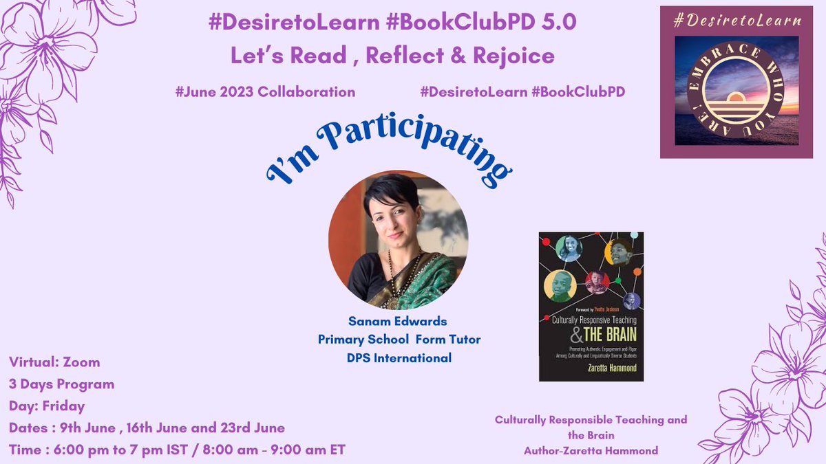 Woot woot! Something to look forward to! #DesiretoLearn #BookClubPD @MathewBhavna