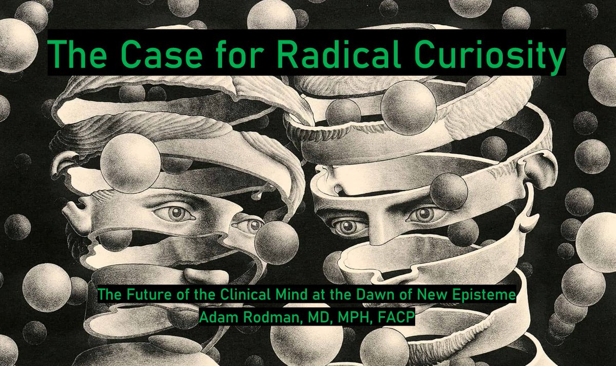I had an absolutely amazing time at @UCincyIM Grand Rounds speaking about the case of unbridled curiosity in a medical education system on the brink of epistemic change. I can't thank all the chiefs, residents, and <a href="/CincyIM/">Eric Warm</a> enough ... you all have a very special program!