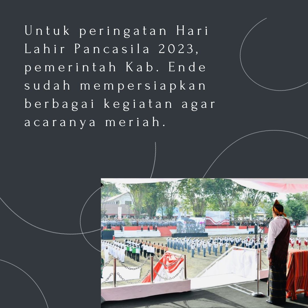 Pemerintah kabupaten Ende sudah mempersiapkan  kegiatan meriah #PancasilaGotongRoyong
Harga Diri Bangsa